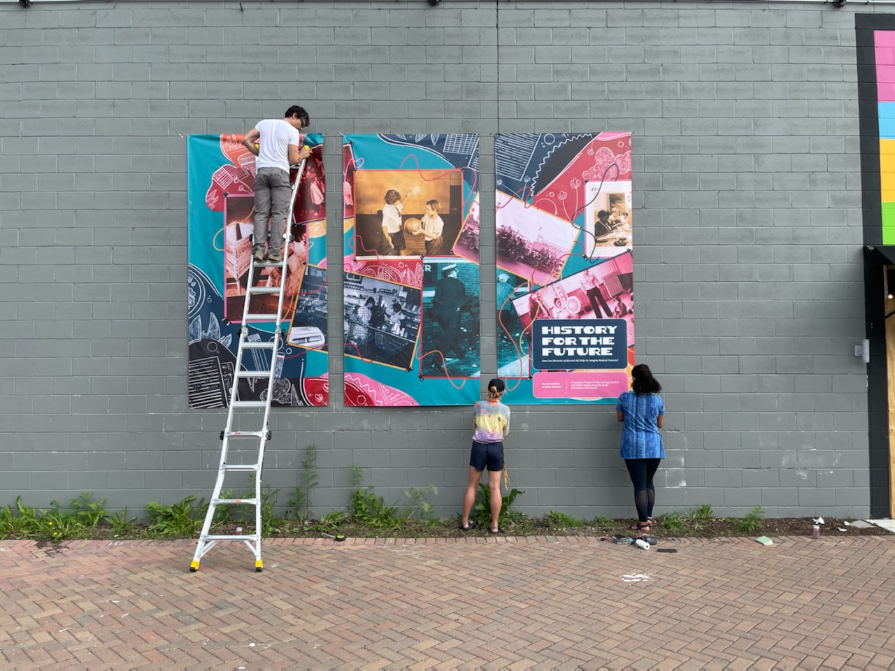 History for the Future exhibit at Moon Palace Books